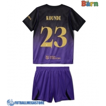 Fotballdrakt Barn Barcelona Jules Kounde #23 Bortedraktsett 2026-27 Kortermet (+ Korte bukser)
